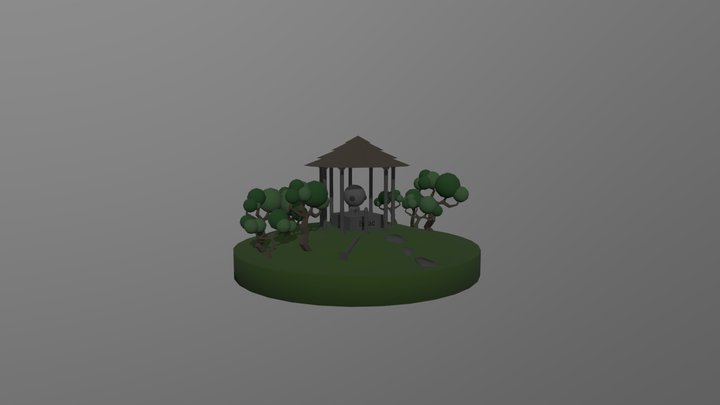 Game Art 1 - Simple Scene 3D Model
