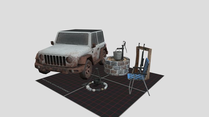 DAE 5 Finished props - Forest Loner 3D Model