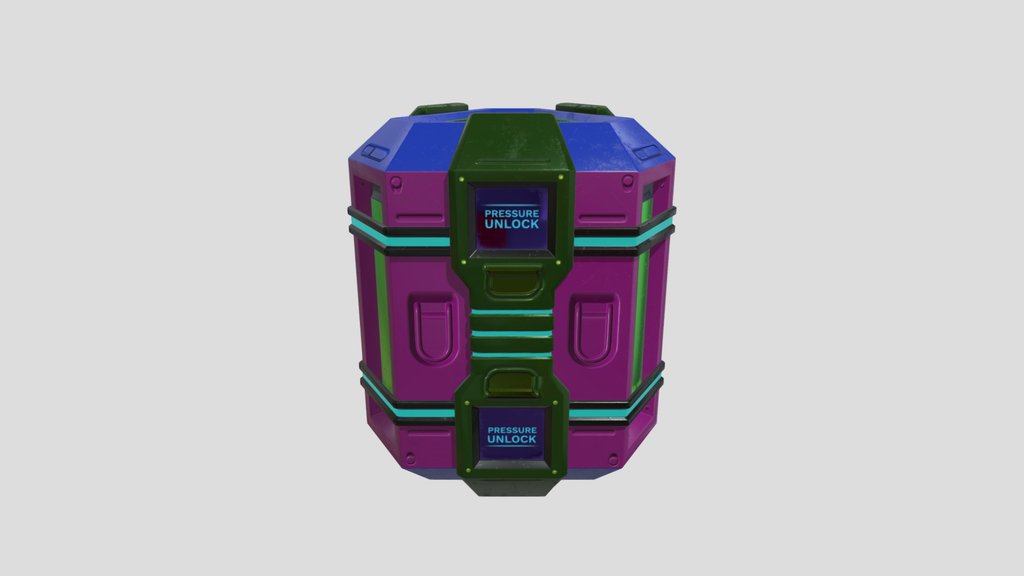 Scifi Hexagon Loot Crate