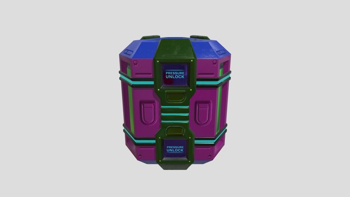 Scifi Hexagon Loot Crate