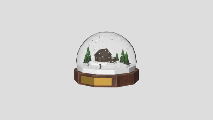 Snow Globe Diorama For Project 3D Model
