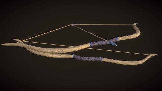 Wooden Bow 3D Model