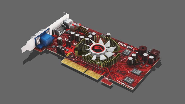 ATI Radeion X1650 PRO videocard – Modello 3D gratuito STL
