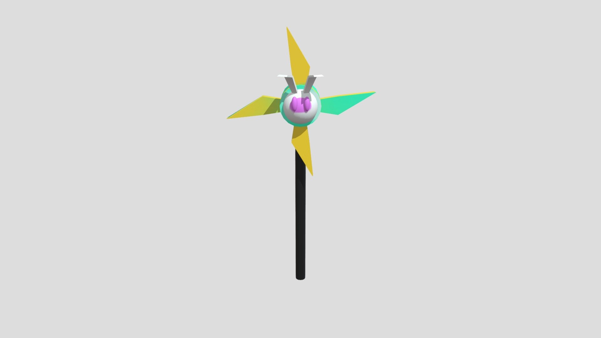 Bunny pinwheel - 3D model by SamuelChandoe [d3f7572] - Sketchfab