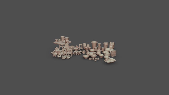 All Plastic Collection 1 3D Model