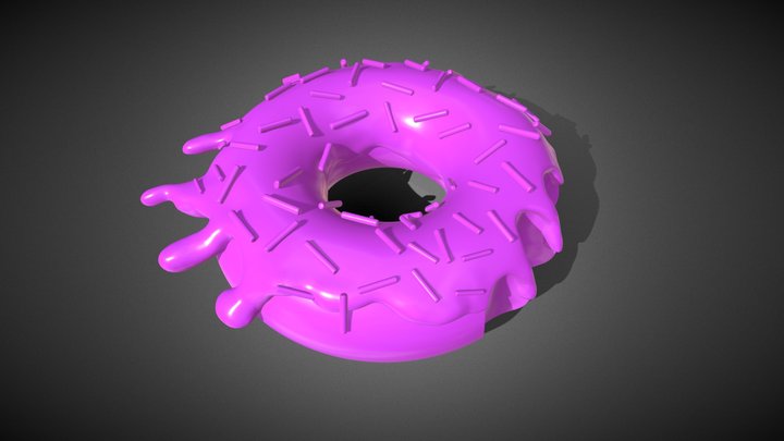 Big Donut 3D Model