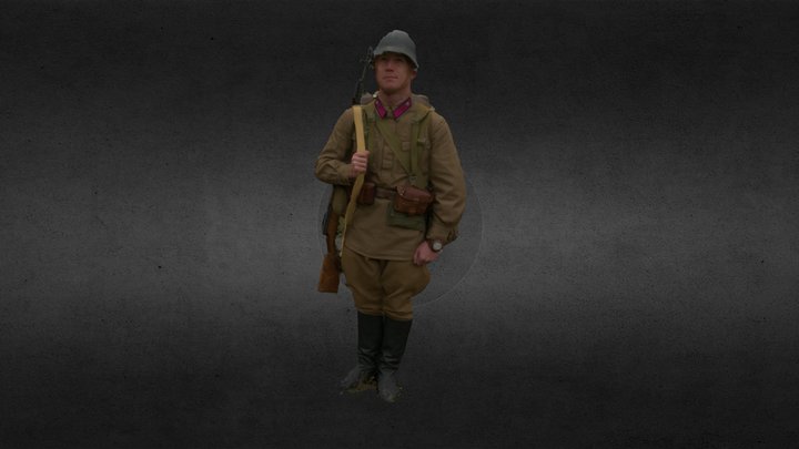 Russian soldier 3D Model