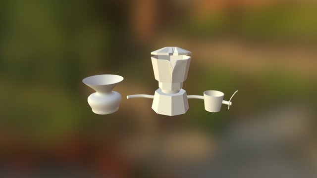 Modelado Cafetera 3D Model