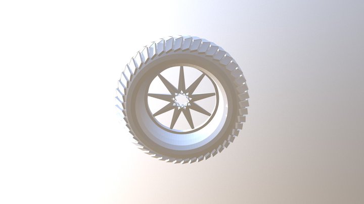 Car Wheel Exercise 3D Model