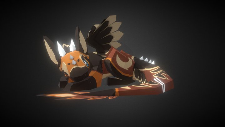 Totem_Sleep_Lowpoly 3D Model