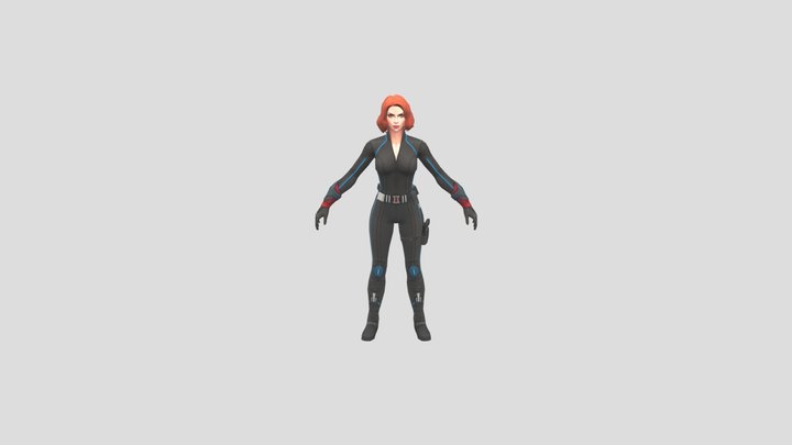 Black Widow META02 FBX 3D Model