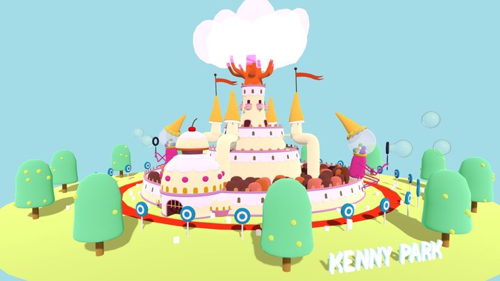 Candy Kingdom Castle 3D Model