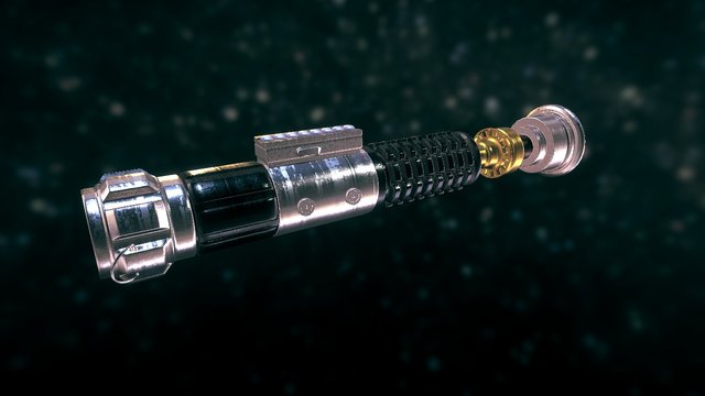 Obi-Wan Kenobi's Lightsaber 3D Model