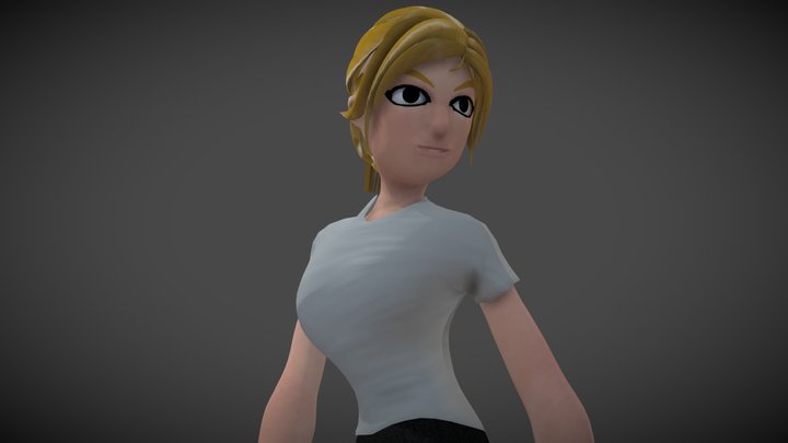 Cartoon Basic Character V2 3D Model
