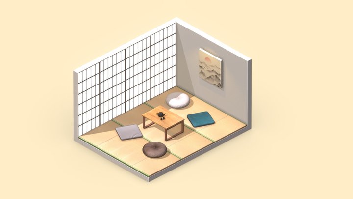 TatamiSet 3D Model