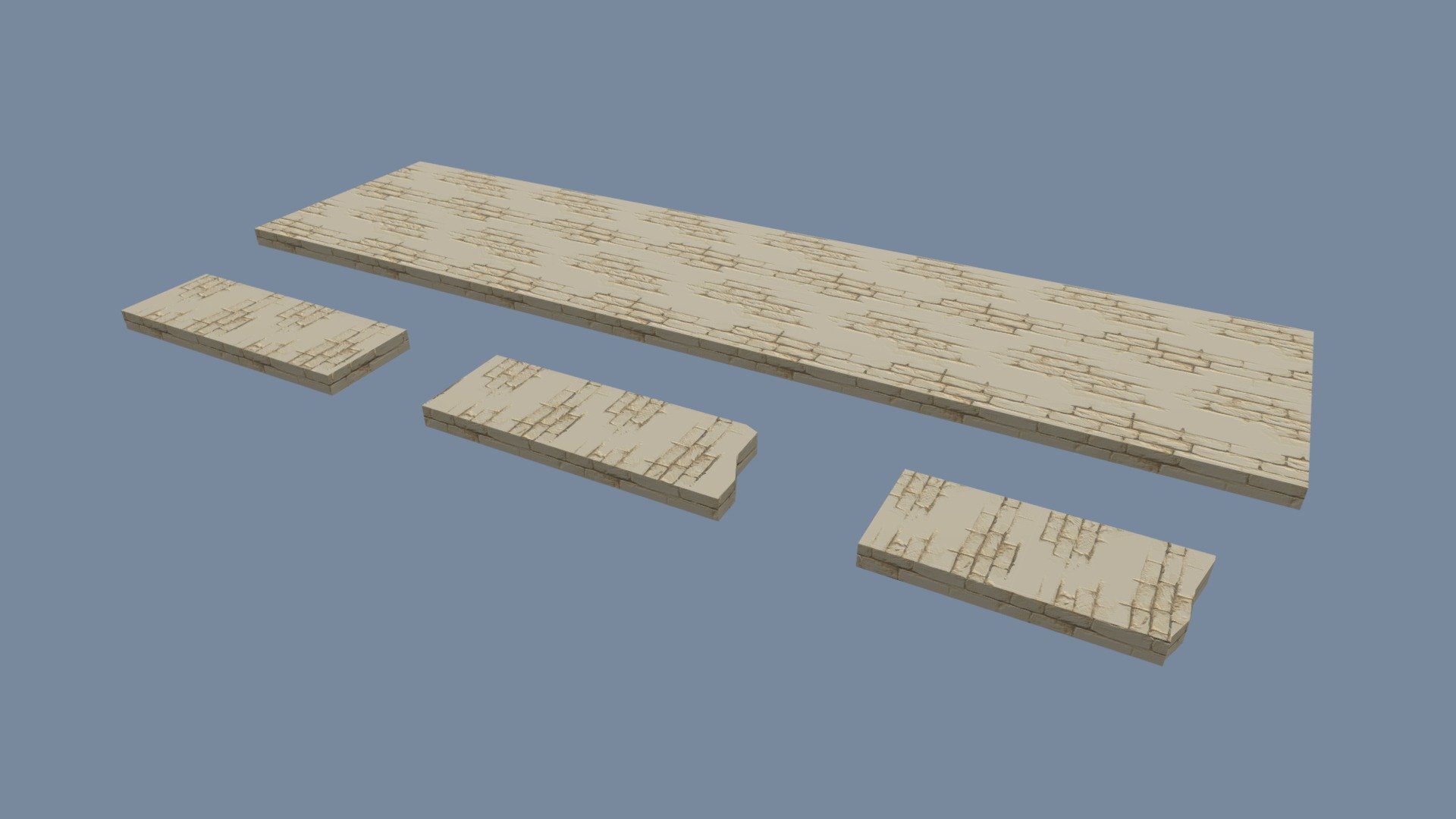 Temple Environment - Brick Floor