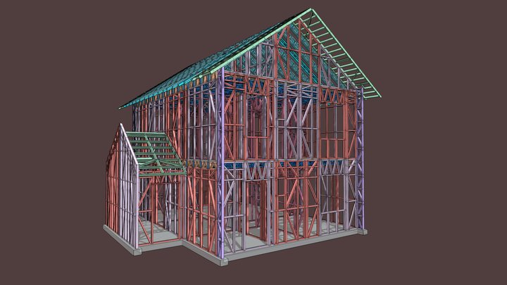 Dom Kalaty - Białystok - Lekka Rama Stalowa 3D Model