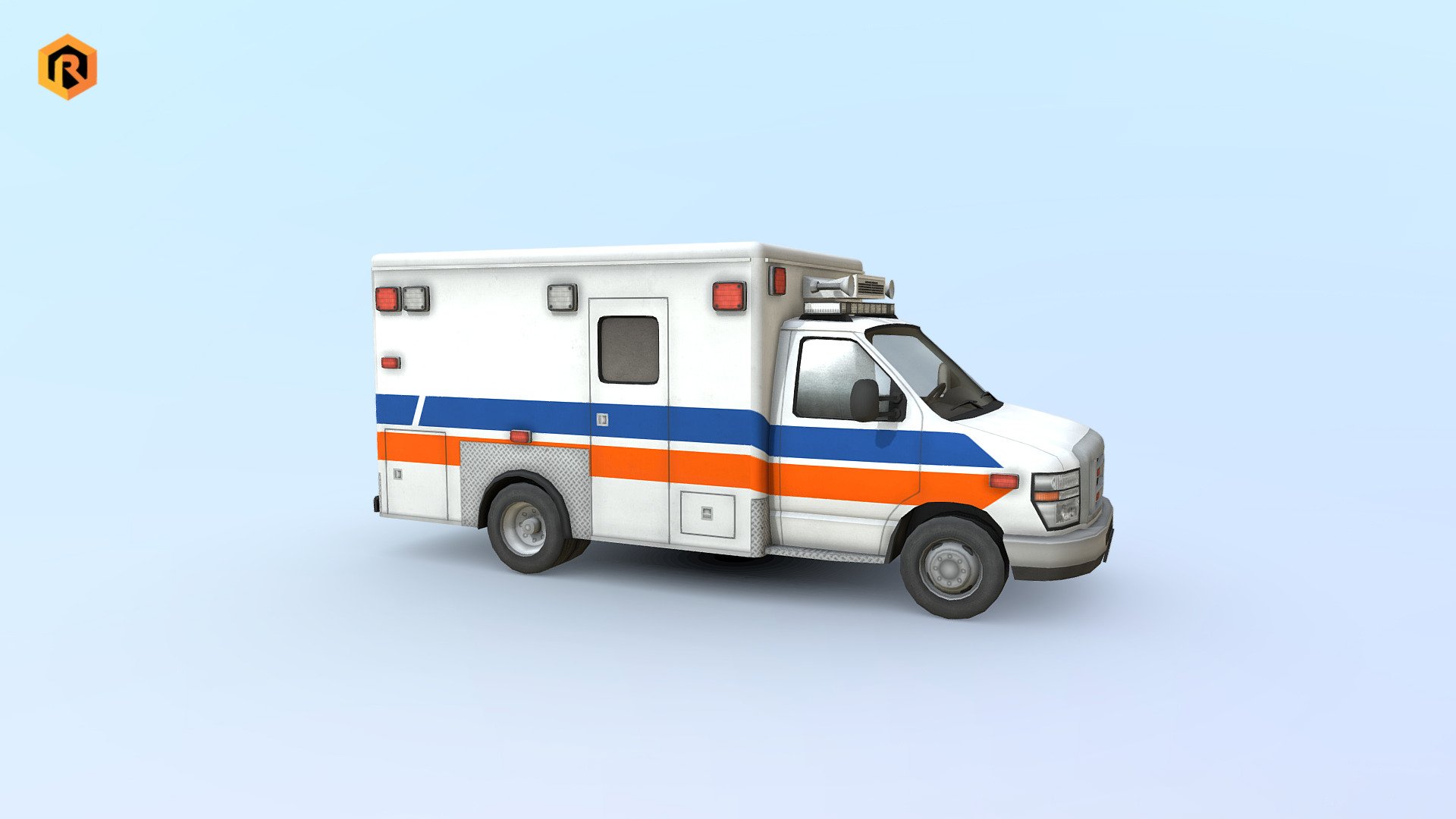 Ambulance Vehicle - Buy Royalty Free 3D model by Rescue3D Assets ...