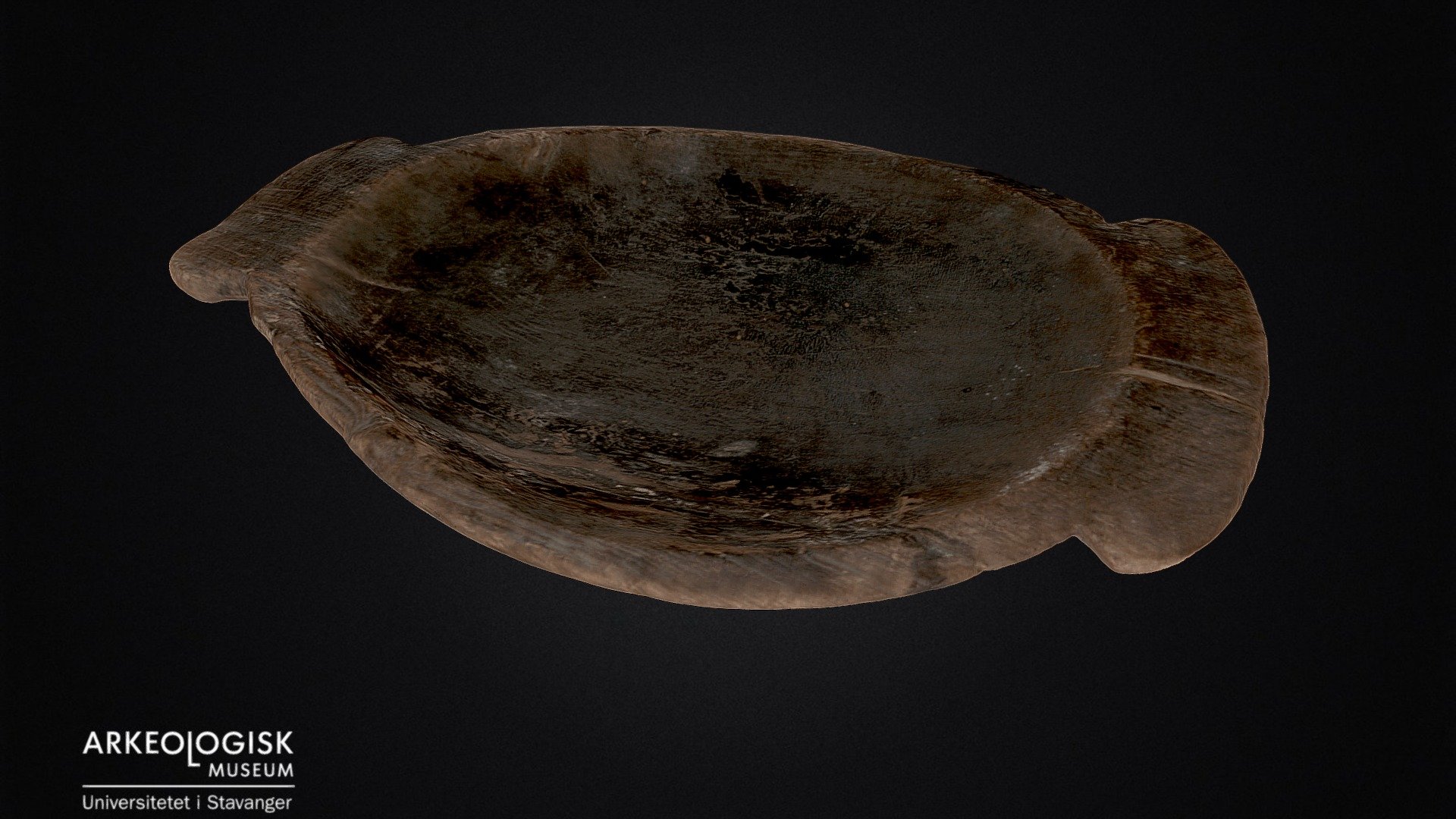 Wooden plate. Iron-age.