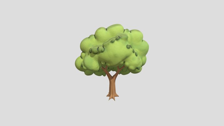 Whimsical Tree 3D Model