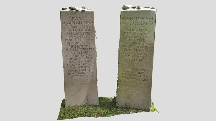 Gedenkstein für Carl von Ossietzky 3D Model