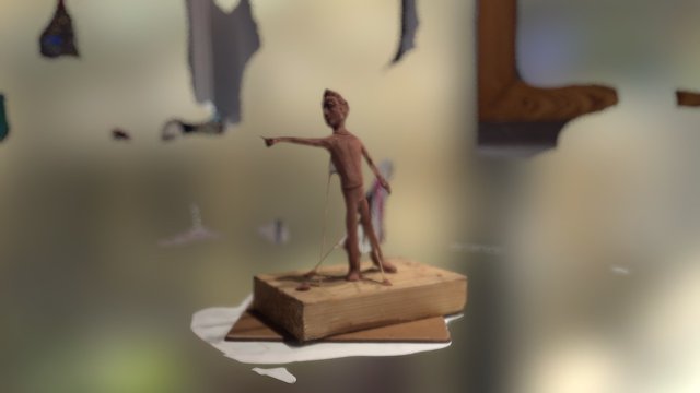 123D Catch Clay Character Scan 3D Model