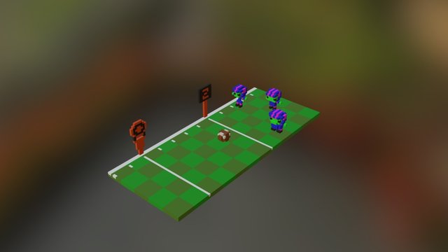 Football Mockup 3D Model