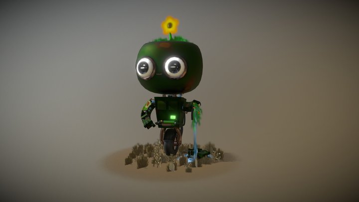 Cute Robot - Sketchfab Modeling Challenge 3D Model