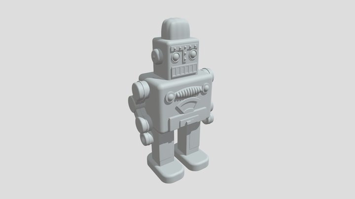 3D Toy Robot - Base Mesh 3D Model