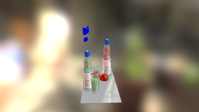 Botella de Ramuné 3D Model