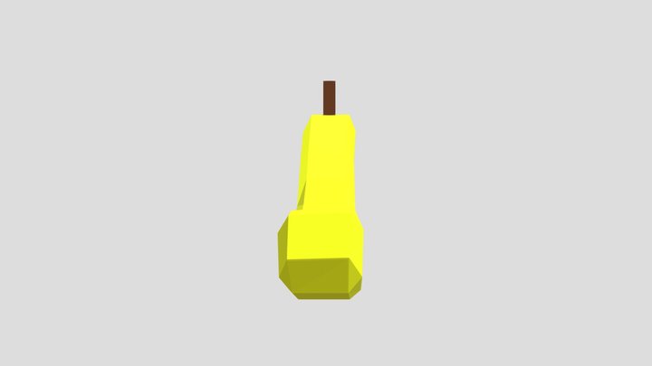 Pixel Banana 3D Model