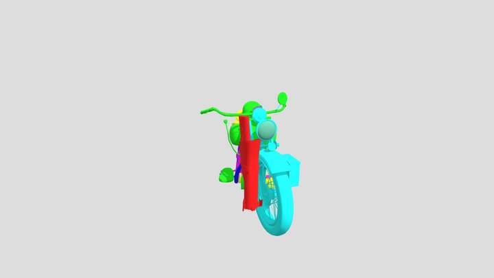 Indian 640 motorcycle 3D Model