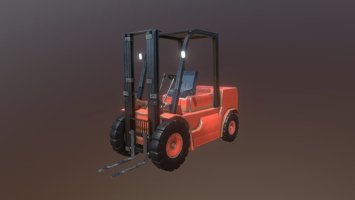 Forklift 3D Model