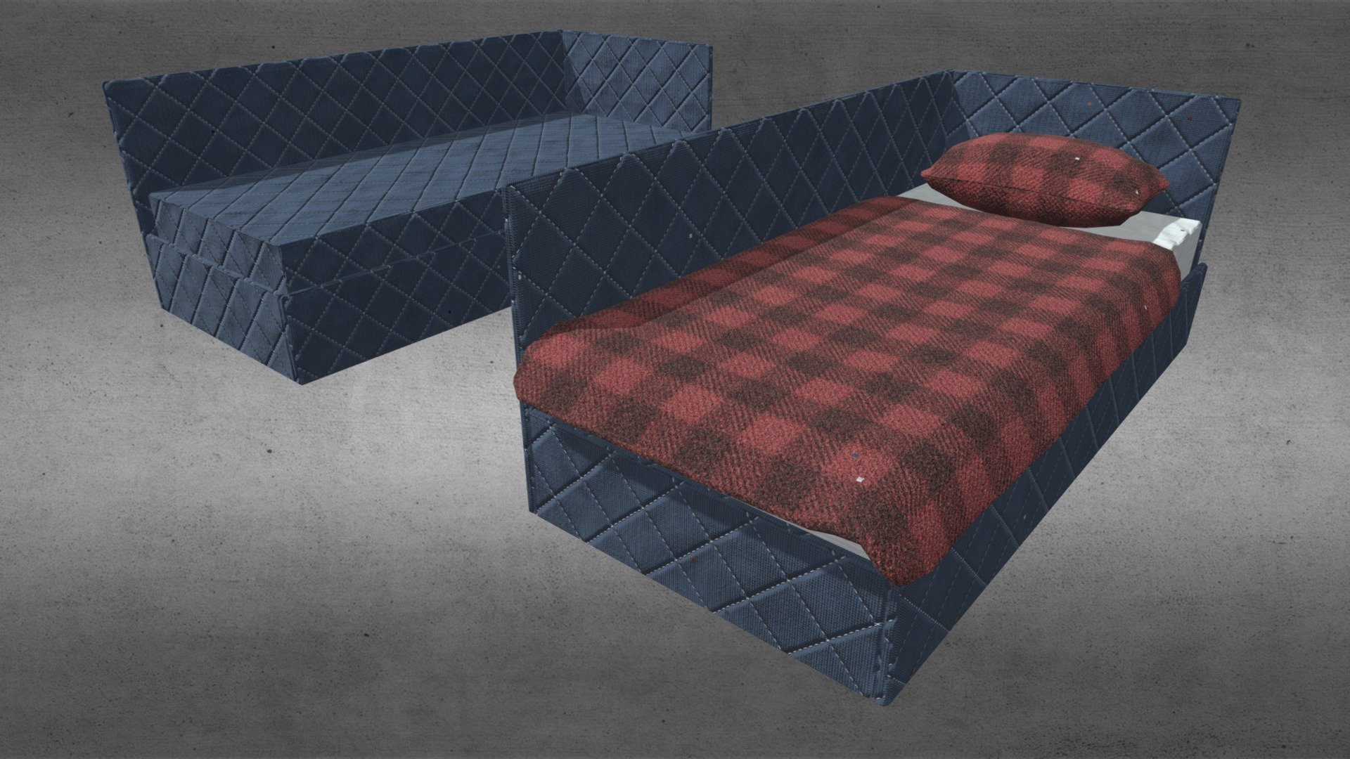 Bed and couch | Sofa | Кровать и кушетка