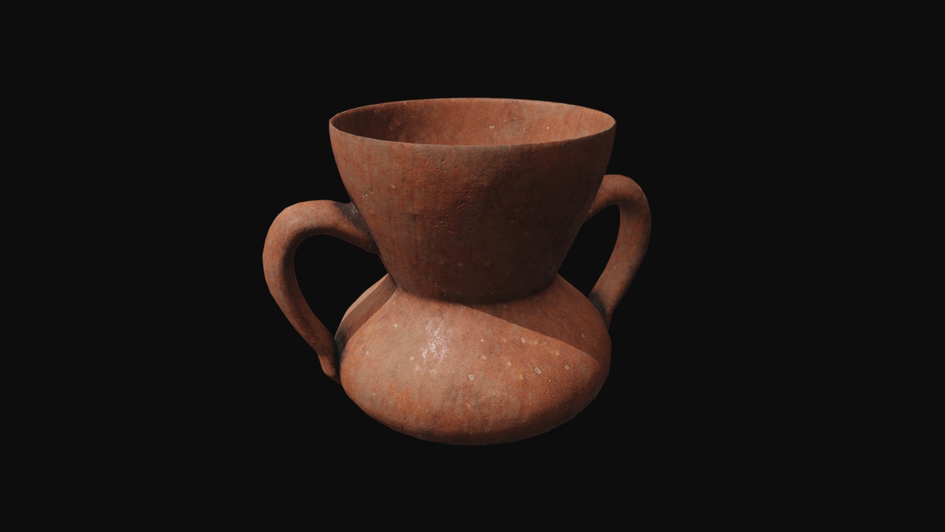 3D model Medieval Jar - This is a 3D model of the Medieval Jar. The 3D model is about a brown ceramic mug.
