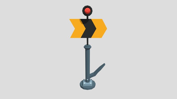 Railroad Switch Indicator 3D Model