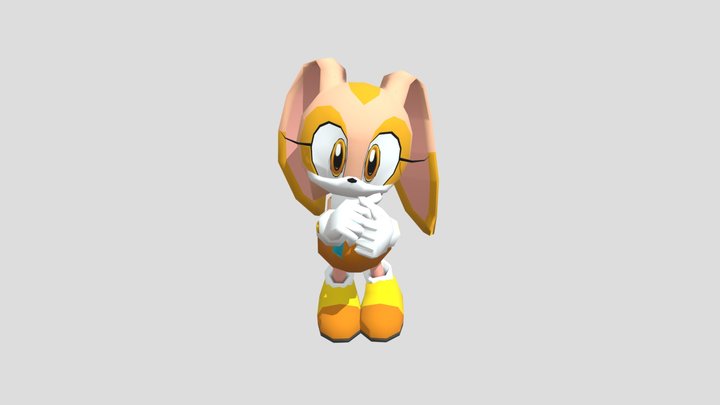 Game Cube - Shadow The Hedgehog - Cream 3D Model