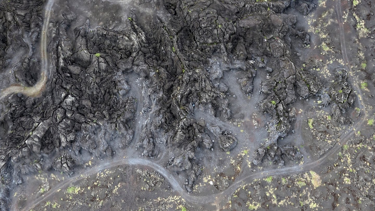 Batur lava flow detail