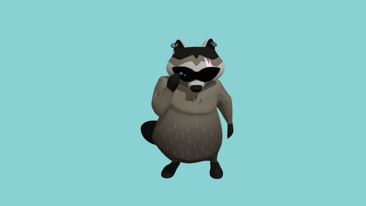 Raccoon 3D Model