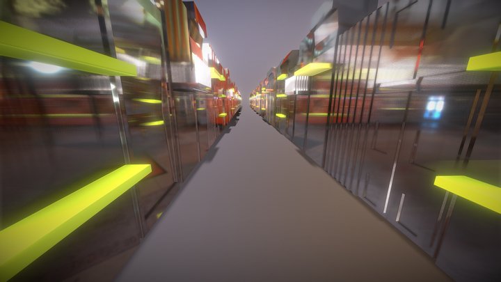 Skyscrapers buildings 3D Model