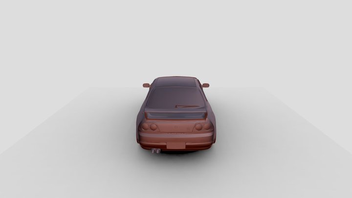 nissan skyline r33 gtr 3D Model