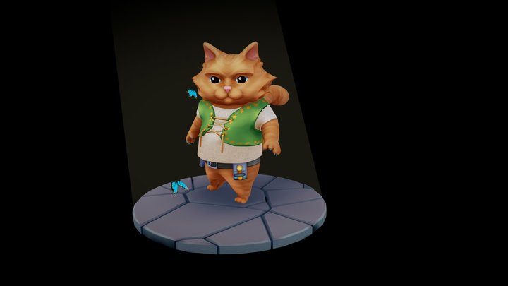 Cat 3D Model
