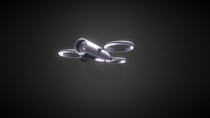 Snowflake-Sci fi Drone 3D Model