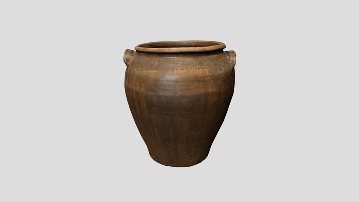 David Drake - Storage Jar, 1859 3D Model