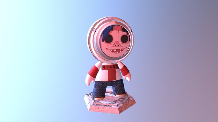 Spaceman 2D - José Irribarra 3D Model