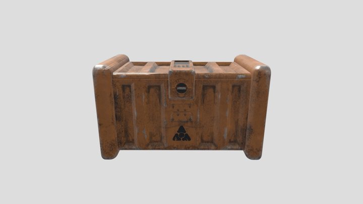 Sci-Fi Crate 3D Model