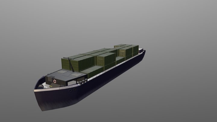 Containership 3D Model