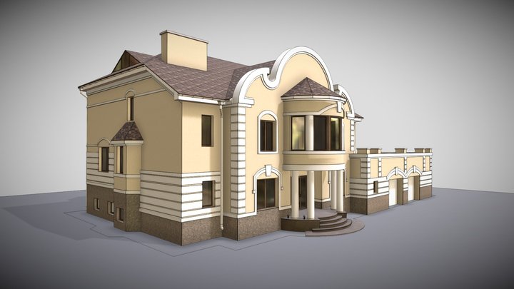 Tenistaya_fasade 3D Model