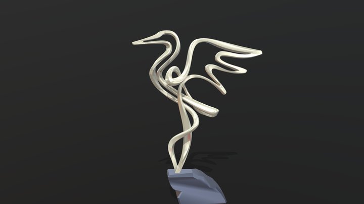 Ribbon bird – Free 3D Model STL