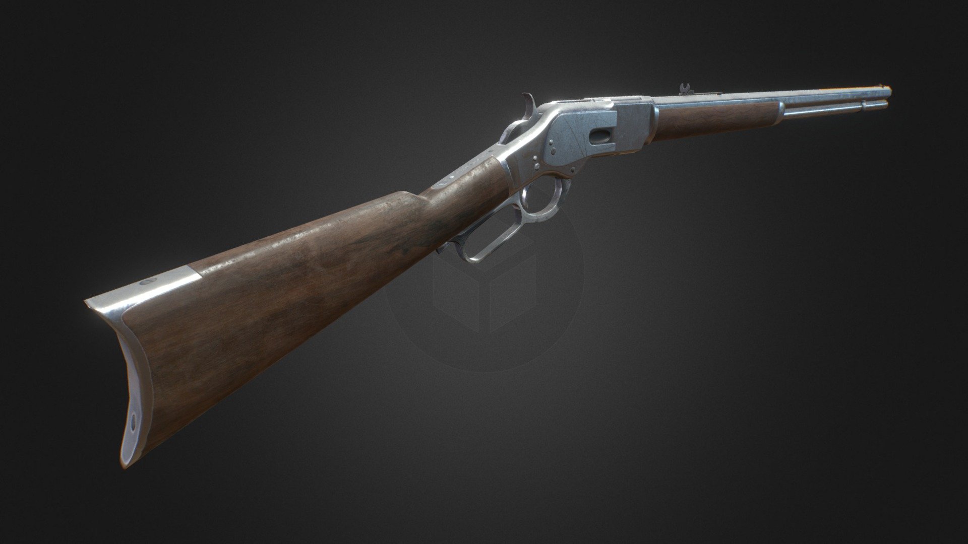 Lever Action Rifle, Game Asset Buy Royalty Free 3D model by James A